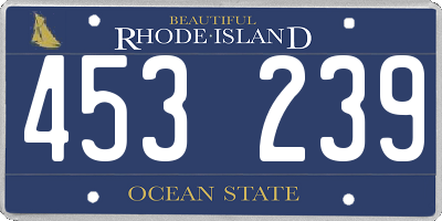 RI license plate 453239