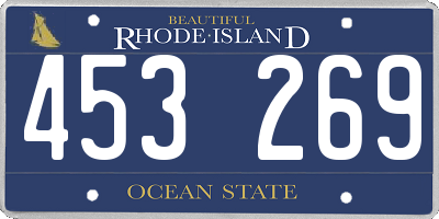 RI license plate 453269