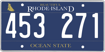 RI license plate 453271