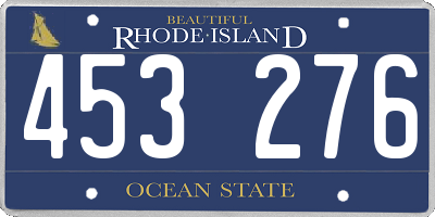 RI license plate 453276