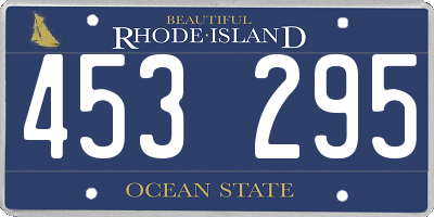 RI license plate 453295