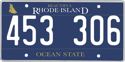 RI license plate 453306