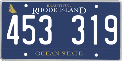 RI license plate 453319
