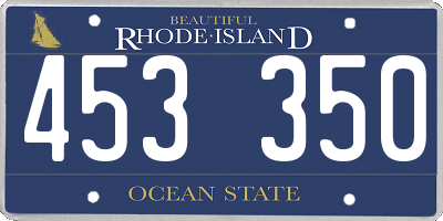 RI license plate 453350
