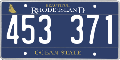 RI license plate 453371