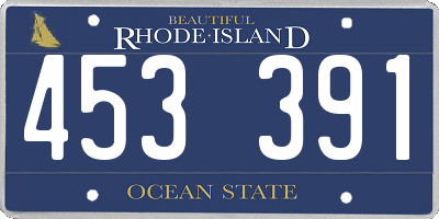 RI license plate 453391