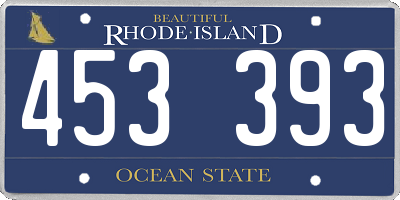 RI license plate 453393
