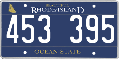 RI license plate 453395
