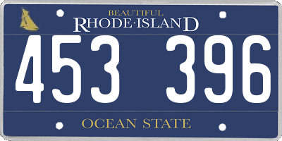 RI license plate 453396