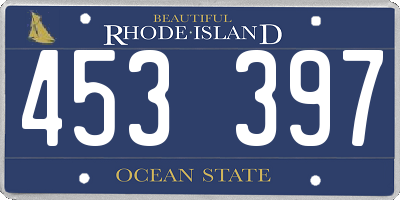 RI license plate 453397