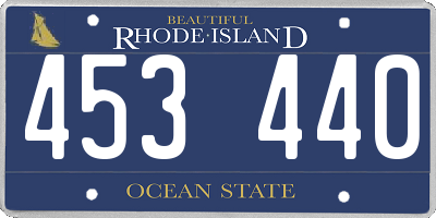 RI license plate 453440