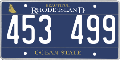RI license plate 453499