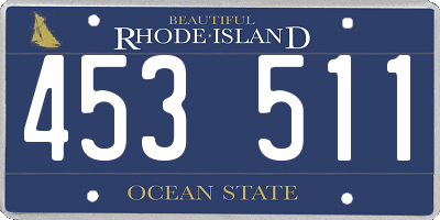 RI license plate 453511