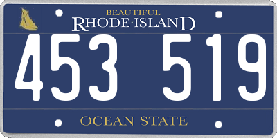 RI license plate 453519
