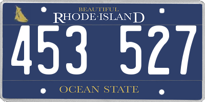 RI license plate 453527