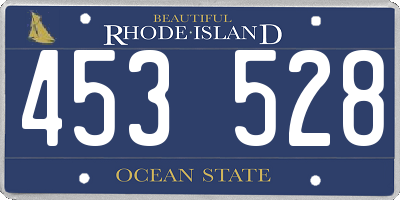 RI license plate 453528