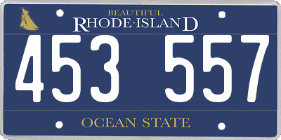 RI license plate 453557