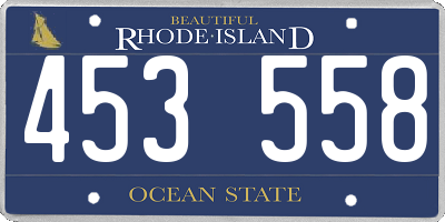 RI license plate 453558