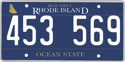 RI license plate 453569