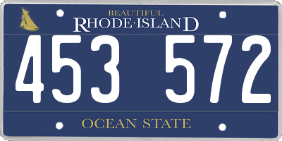 RI license plate 453572