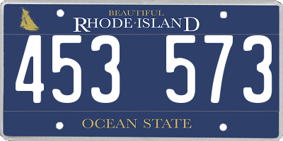 RI license plate 453573