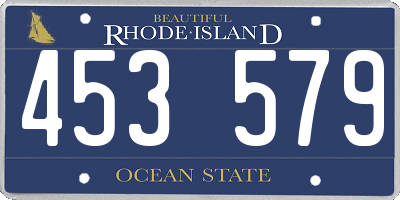 RI license plate 453579
