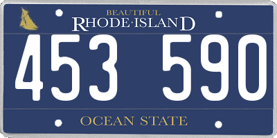 RI license plate 453590