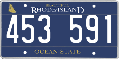 RI license plate 453591