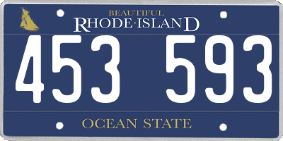 RI license plate 453593