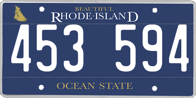 RI license plate 453594