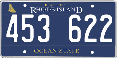 RI license plate 453622