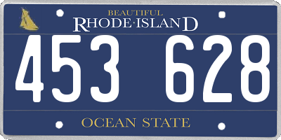 RI license plate 453628