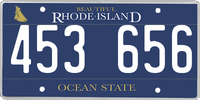 RI license plate 453656