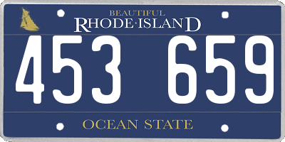 RI license plate 453659