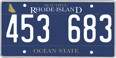 RI license plate 453683