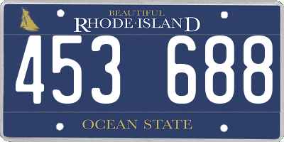 RI license plate 453688