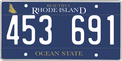 RI license plate 453691