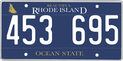 RI license plate 453695