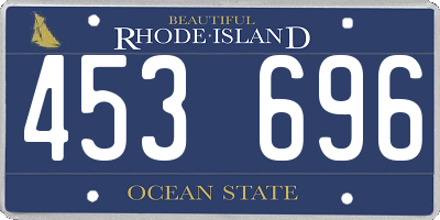 RI license plate 453696