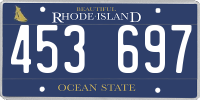 RI license plate 453697