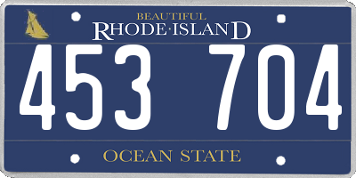 RI license plate 453704
