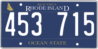RI license plate 453715