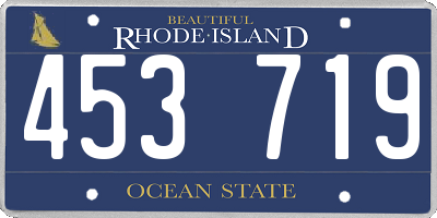 RI license plate 453719