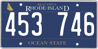 RI license plate 453746