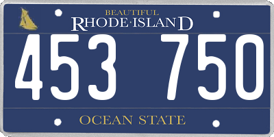 RI license plate 453750