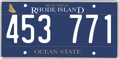 RI license plate 453771