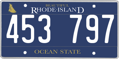 RI license plate 453797