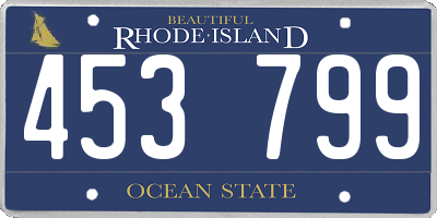 RI license plate 453799