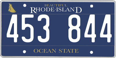 RI license plate 453844