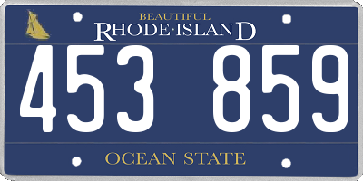 RI license plate 453859